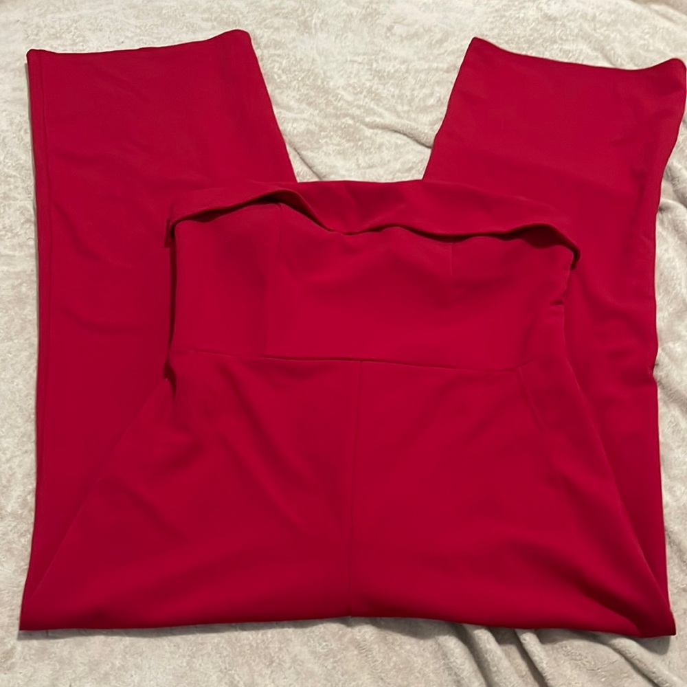 NWOT- Crystal Sky- L. Strapless Wide Leg Jumpsuit